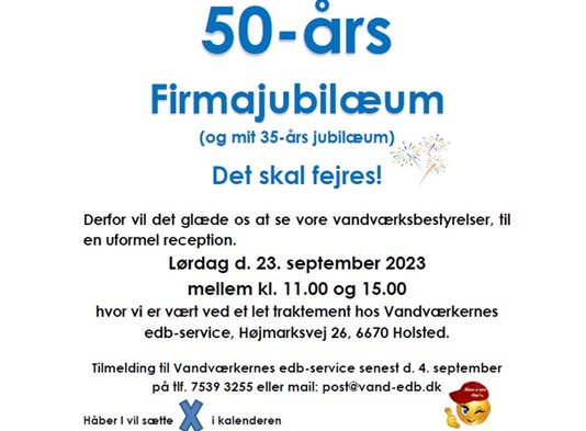 Invitation Jubilæum 2023